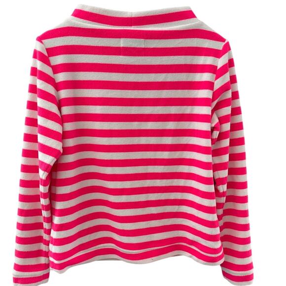 Dudley Stephens Terry Fleece Brighton Boatneck Pink Stripe Size Medium - Picture 4 of 8